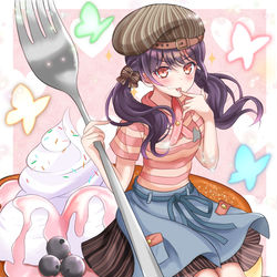 This is a pixiv picture whose title is 背のびしたGirl.