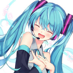 This is a pixiv picture whose title is MIKU.