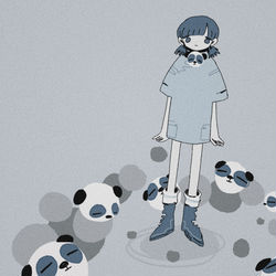 This is a pixiv picture whose title is 🐼.