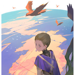 This is a pixiv picture whose title is FRAGILE，not FRAGILE.