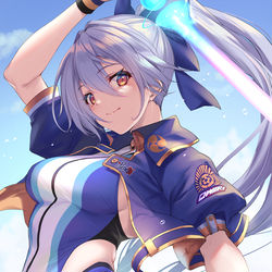 This is a pixiv picture whose title is ミズギトモエサン.