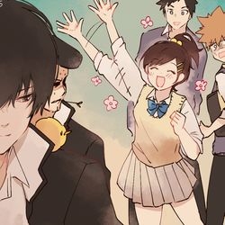 This is a pixiv picture whose title is ヒバハル.