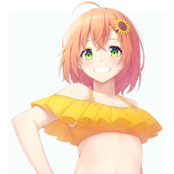 This is a pixiv picture whose title is 水着ひまちゃん.