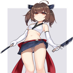 This is a pixiv picture whose title is 練習軽装きりたん.