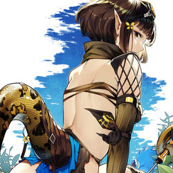 This is a pixiv picture whose title is 🐍.
