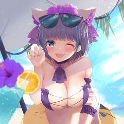 This is a pixiv picture whose title is チェシャー.