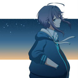 This is a pixiv picture whose title is きらめく空の星.