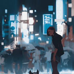 This is a pixiv picture whose title is Rain.