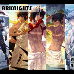 This is a pixiv picture whose title is Arknights.