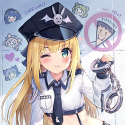 This is a pixiv picture whose title is 🚓開けろ‼物述警察だ‼🚓.