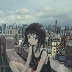 This is a pixiv picture whose title is 夏の終わり.