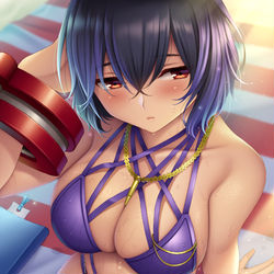 This is a pixiv picture whose title is 水着セラ♥.