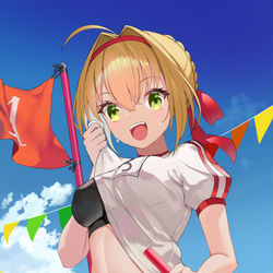 This is a pixiv picture whose title is 体操服ネロ.