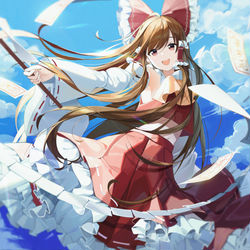 This is a pixiv picture whose title is はくれい れいむ.