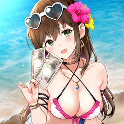 This is a pixiv picture whose title is 「これあげるからさ、お姉さんと遊んでくれる？」.
