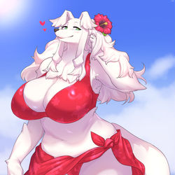 This is a pixiv picture whose title is よそのこメスケモ奥さん.