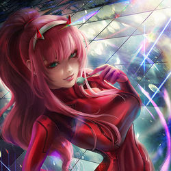 This is a pixiv picture whose title is ゼロツーサムス / Zero Two Samus.