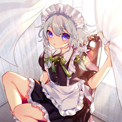 This is a pixiv picture whose title is 咲夜.