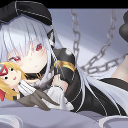 This is a pixiv picture whose title is 囚われし少女アイヴィス.