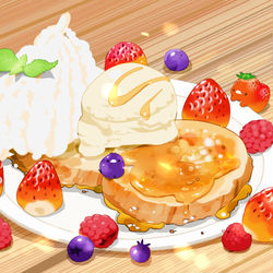 This is a pixiv picture whose title is フルーツフレンチトースト.