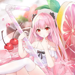 This is a pixiv picture whose title is 夏の飲料.