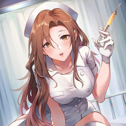 This is a pixiv picture whose title is 一回注射でいいから....