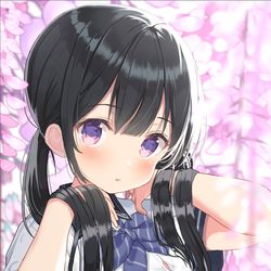 This is a pixiv picture whose title is おさげ.