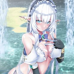 This is a pixiv picture whose title is エルフさんとダイスロールダンジョン21.