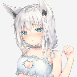 This is a pixiv picture whose title is きつねこ.