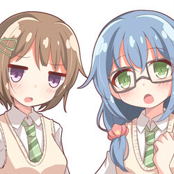 This is a pixiv picture whose title is 明日香と六花.