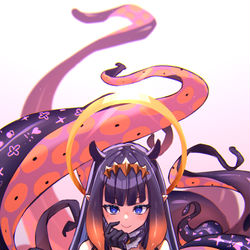 This is a pixiv picture whose title is Ninomae Ina'nis.