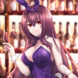 This is a pixiv picture whose title is スカサハ 刺し穿つバニー.