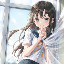 This is a pixiv picture whose title is しっ...!.