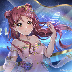 This is a pixiv picture whose title is 【桜内梨子誕生祭2020】誕生日おめでとう～！.