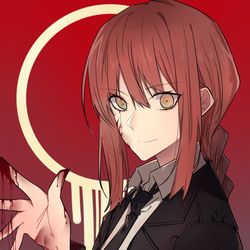 This is a pixiv picture whose title is Chainsaw man.