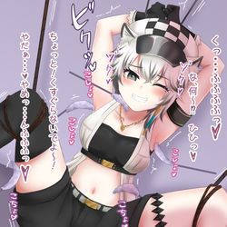 This is a pixiv picture whose title is クリフハートちゃん拘束くすぐり.