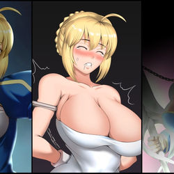 This is a pixiv picture whose title is アルトリア・ペンドラゴン「洗脳」.