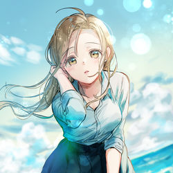 This is a pixiv picture whose title is 青春(ぼっち).