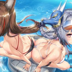 This is a pixiv picture whose title is アズールレーン3周年記念.