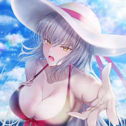 This is a pixiv picture whose title is 水着邪ンヌさん.