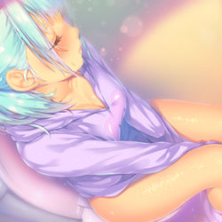 This is a pixiv picture whose title is 朝.
