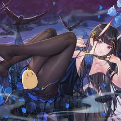 This is a pixiv picture whose title is Night.