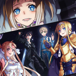This is a pixiv picture whose title is Alicization Lasting.