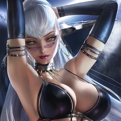 This is a pixiv picture whose title is K/DA伊芙琳 KDA Evelynn Portrait.
