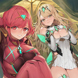 This is a pixiv picture whose title is Xenoblade.