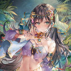 This is a pixiv picture whose title is 夜の踊り子.