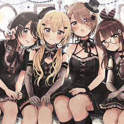 This is a pixiv picture whose title is ゴシック少女.