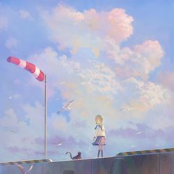 This is a pixiv picture whose title is 散歩日和.
