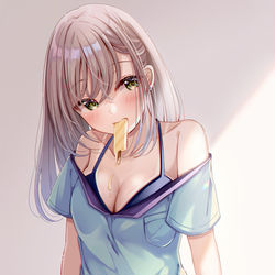 This is a pixiv picture whose title is 「たべたいの？」.