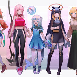 This is a pixiv picture whose title is HoloFashion.